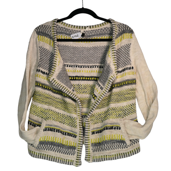 Moth Anthropologie Open Cardigan Sweater Womens Medium Gray Soft Academia Boho - Picture 1 of 9